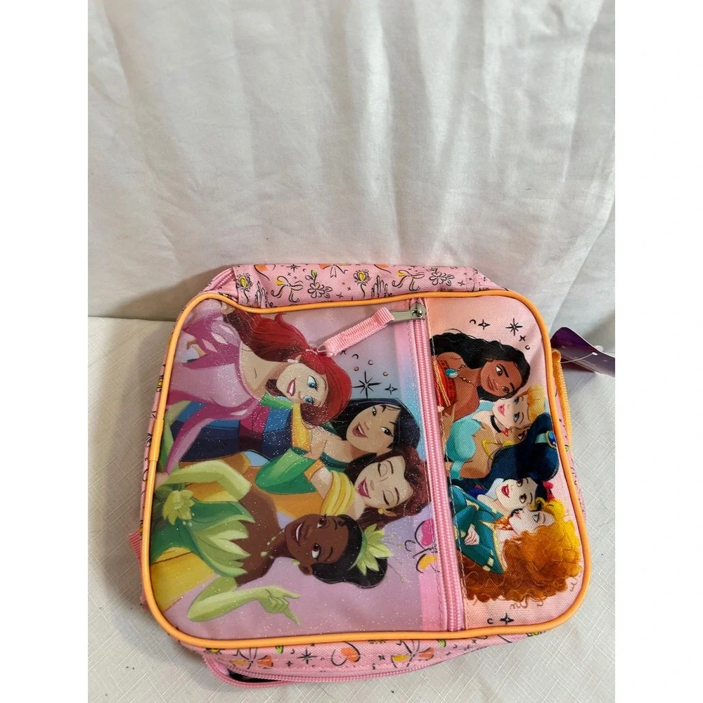 Disney Princess Lunch Bag OS Pink Insulated Zippered Kids DPCO95-W